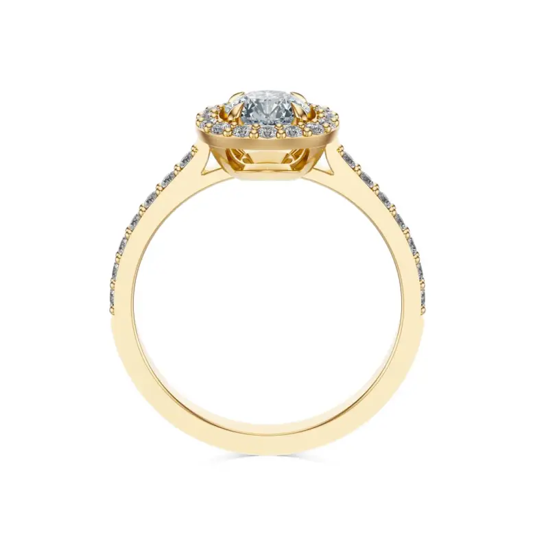 Pierścionek zaręczynowy z diamentem